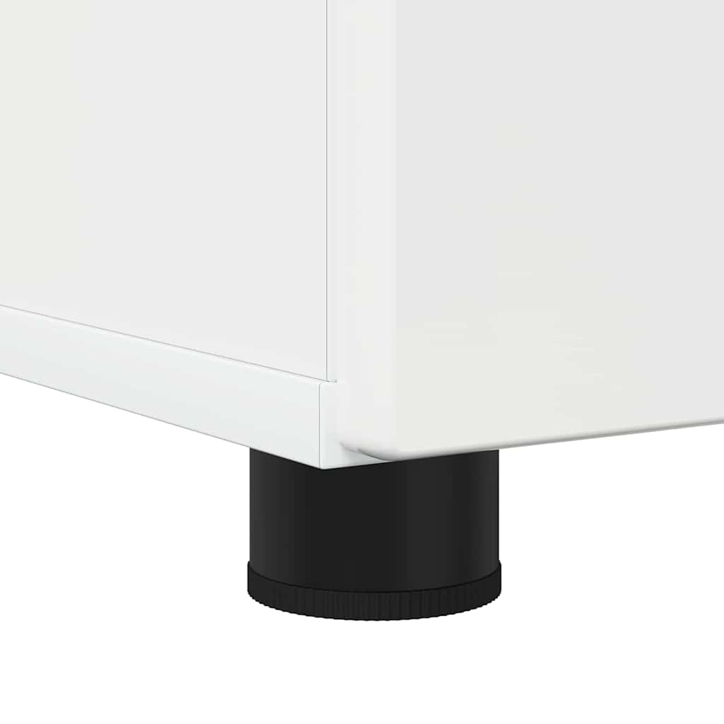 Badezimmermöbel Set 3 pcs Hochglanz-Weiß 61 x 35 x 64 cm