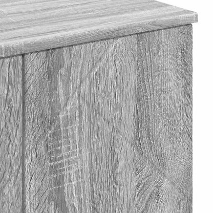 Badezimmermöbel Set mit Tür 3 pcs Grau Sonoma 61 x 35 x 64 cm