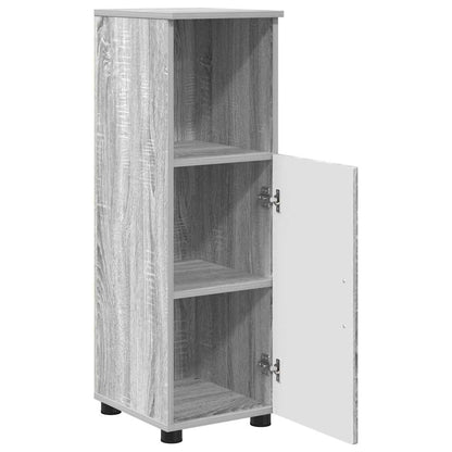 Badezimmermöbel Set mit Tür 3 pcs Grau Sonoma 61 x 35 x 64 cm