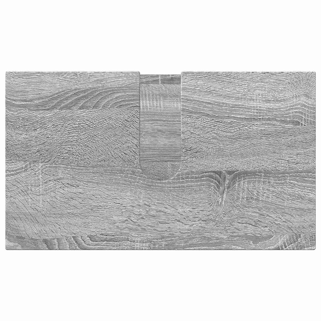 Badezimmermöbel Set mit Tür 3 pcs Grau Sonoma 61 x 35 x 64 cm