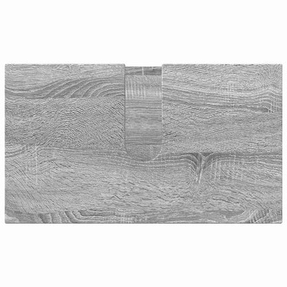 Badezimmermöbel Set mit Tür 3 pcs Grau Sonoma 61 x 35 x 64 cm