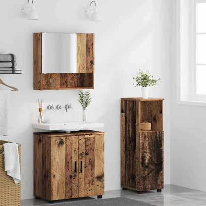 Badezimmermöbel Set 3 pcs Altholz 61 x 35 x 64 cm Holzwerkstoff