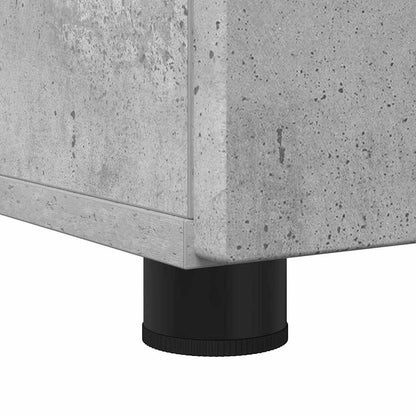 Badezimmermöbel Set mit Tür 3 pcs Betongrau 61 x 35 x 64 cm
