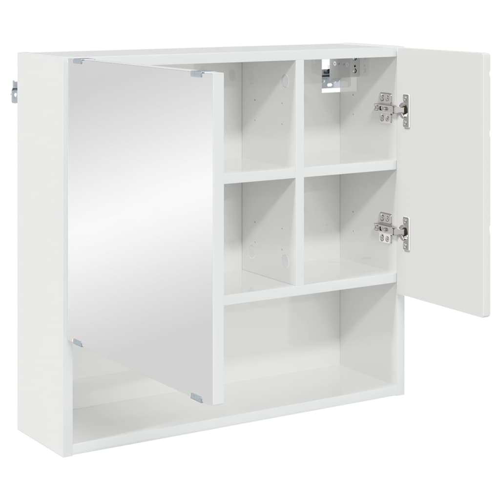 Badezimmermöbel Set 3 pcs Hochglanz-Weiß 61 x 35 x 64 cm