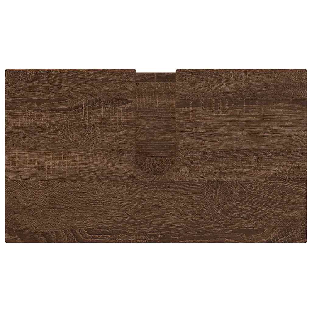 Badezimmermöbel Set 3 pcs Braun Eichen-Optik 61 x 35 x 64 cm