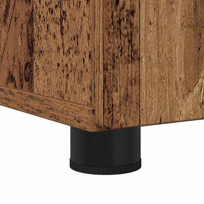 Badezimmermöbel-Set 3 pcs Altholz Holzwerkstoff & Metall