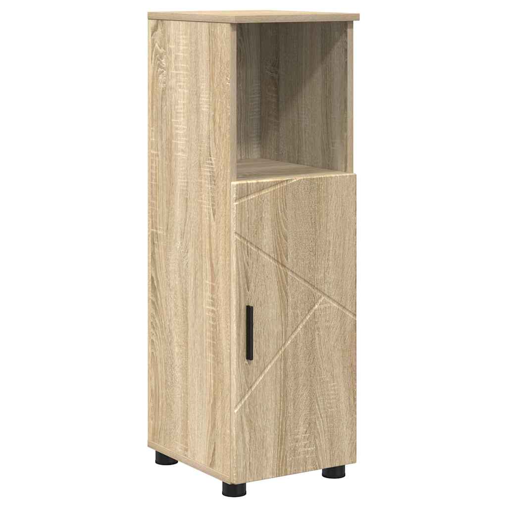 Badezimmermöbel Set mit Tür 4 pcs Sonoma-Eiche 61 x 35 x 64 cm
