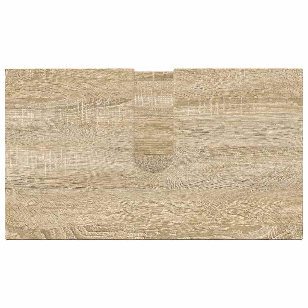 Badezimmermöbel Set mit Tür 4 pcs Sonoma-Eiche 61 x 35 x 64 cm