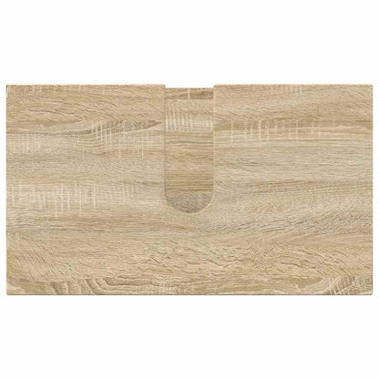 Badezimmermöbel Set mit Tür 4 pcs Sonoma-Eiche 61 x 35 x 64 cm