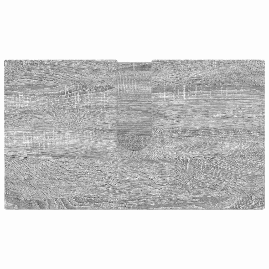 Badezimmermöbel Set mit Tür 4 pcs Grau Sonoma 61 x 35 x 64 cm