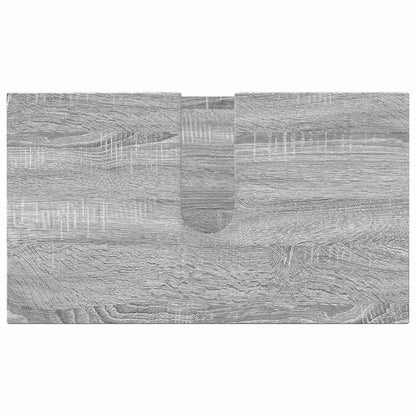 Badezimmermöbel Set mit Tür 4 pcs Grau Sonoma 61 x 35 x 64 cm