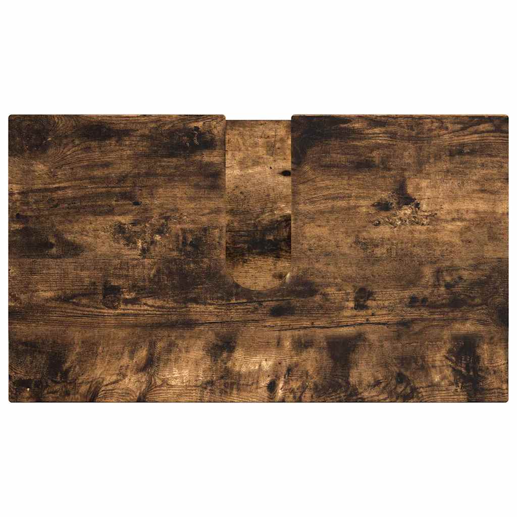 Badezimmermöbel-Set mit Schubladen 4 pcs Geräucherte Eiche