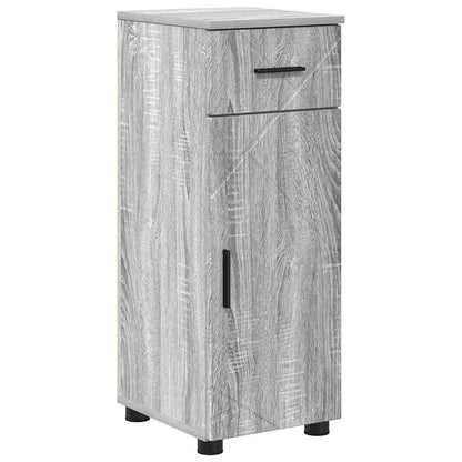Badezimmermöbel Set mit Tür 4 pcs Grau Sonoma 61 x 35 x 64 cm
