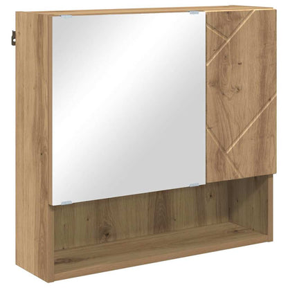 Badezimmermöbel Set mit Tür 4 pcs Artisan-Eiche 61 x 35 x 64 cm