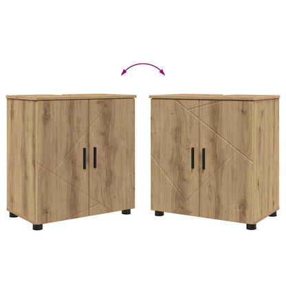 Badezimmermöbel Set mit Tür 4 pcs Artisan-Eiche 61 x 35 x 64 cm