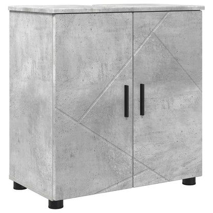 Badezimmermöbel Set mit Tür 5 pcs Betongrau 61 x 35 x 64 cm