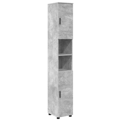 Badezimmermöbel Set mit Tür 5 pcs Betongrau 61 x 35 x 64 cm