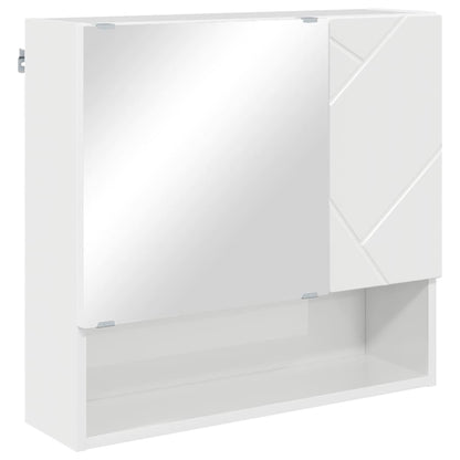 Badezimmermöbel Set 5 pcs Hochglanz-Weiß 61 x 35 x 64 cm