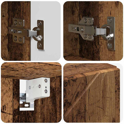 Badezimmermöbel-Set 5 pcs Altholz Holzwerkstoff & Metall