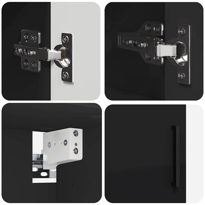 Badezimmermöbel Set 5 pcs Schwarz 61 x 35 x 64 cm Holzwerkstoff