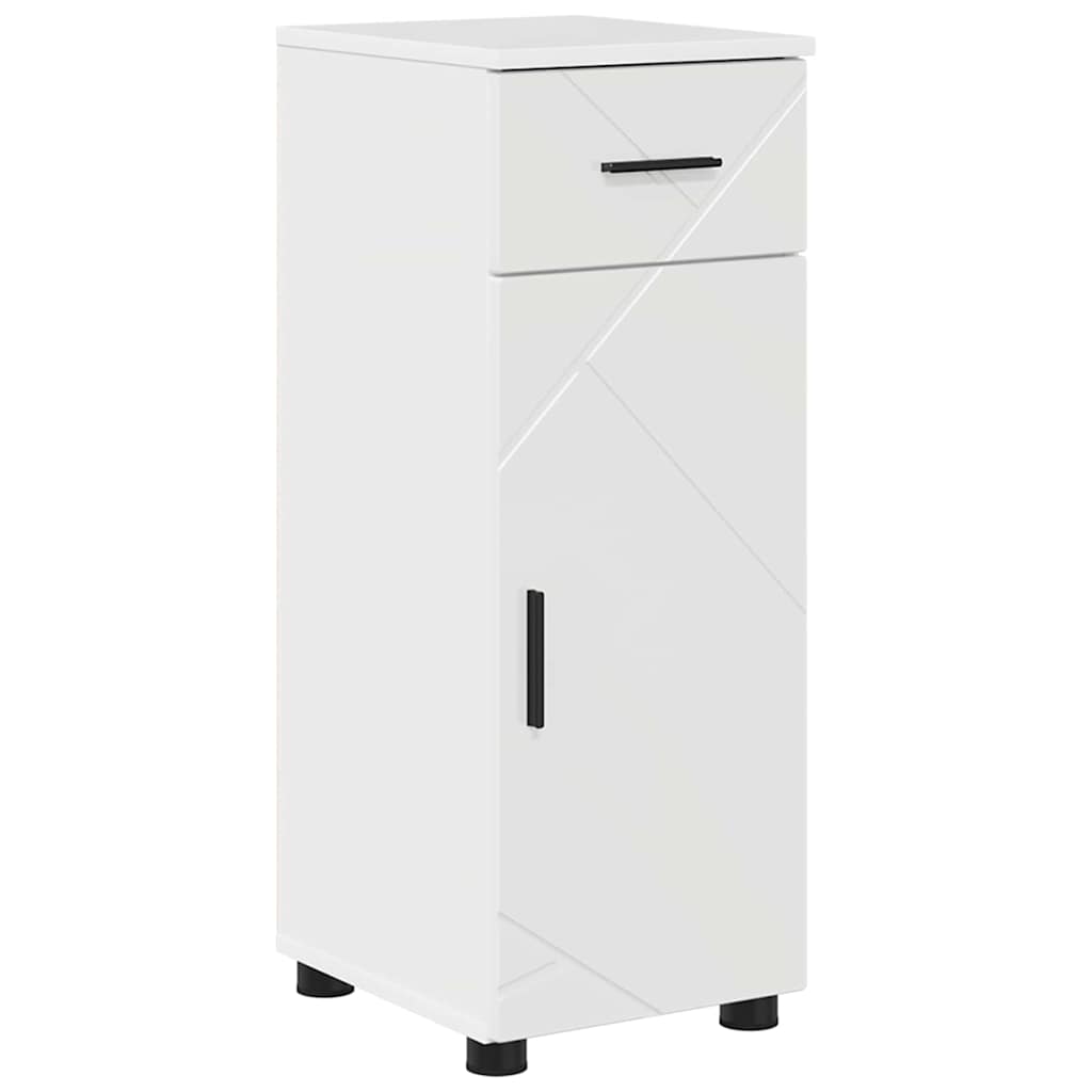 Badezimmermöbel Set 5 pcs Hochglanz-Weiß 61 x 35 x 64 cm