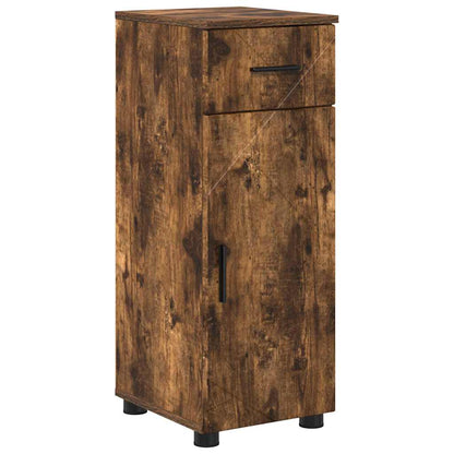 Badezimmermöbel Set mit Tür 5 pcs Räuchereiche 61 x 35 x 64 cm