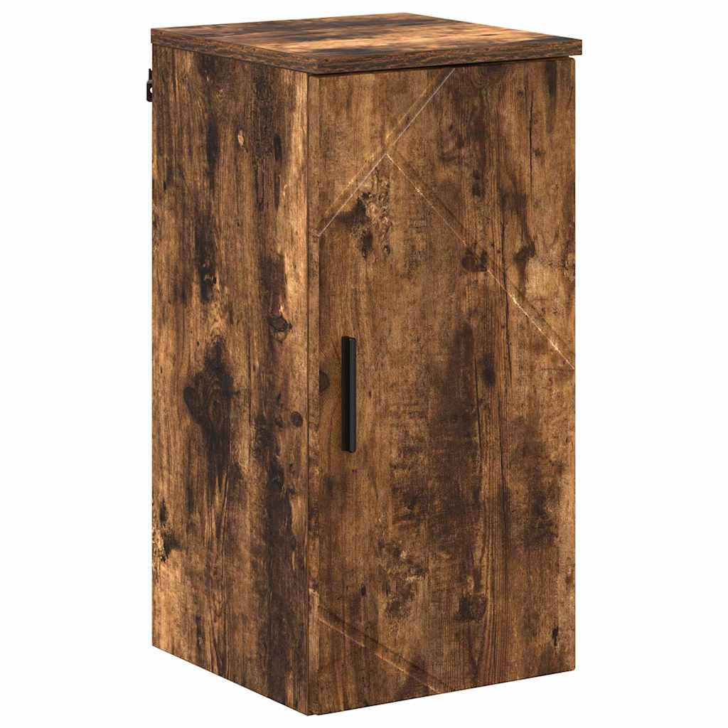 Badezimmermöbel Set mit Tür 5 pcs Räuchereiche 61 x 35 x 64 cm