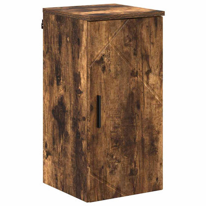 Badezimmermöbel Set mit Tür 5 pcs Räuchereiche 61 x 35 x 64 cm