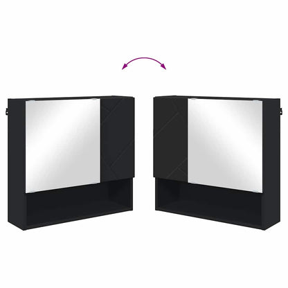 Badezimmermöbel Set 4 pcs Schwarz 61 x 35 x 64 cm Holzwerkstoff