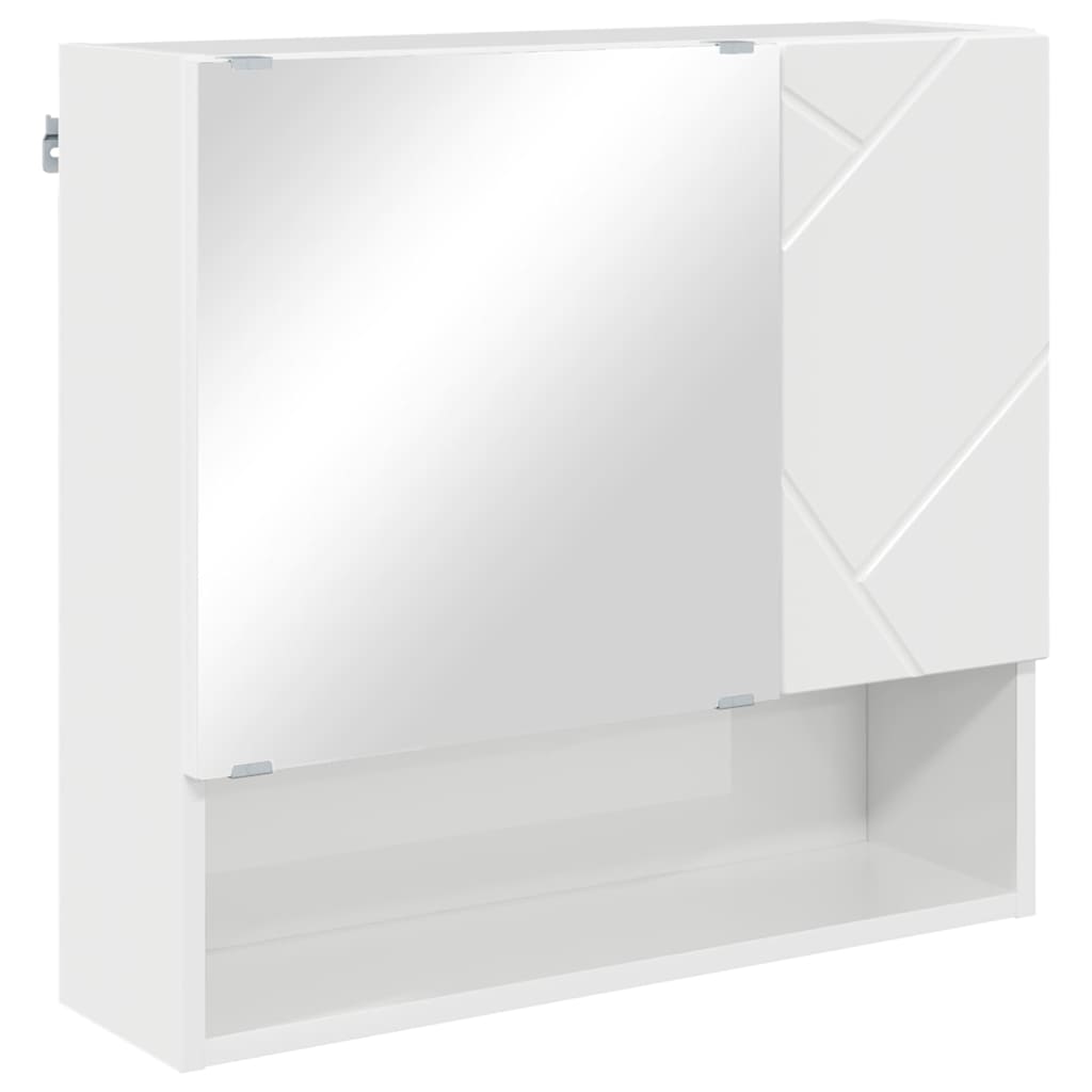 Badezimmermöbel Set 4 pcs Hochglanz-Weiß 61 x 35 x 64 cm