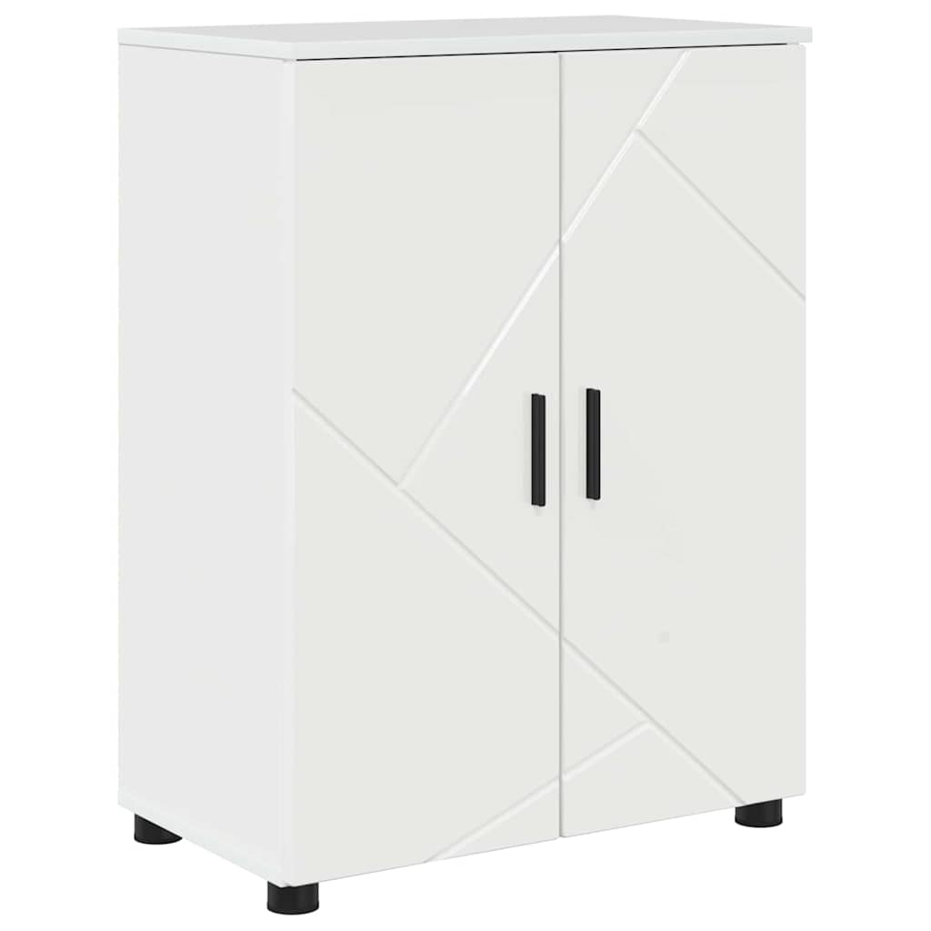 Badezimmermöbel Set 4 pcs Hochglanz-Weiß 61 x 35 x 64 cm