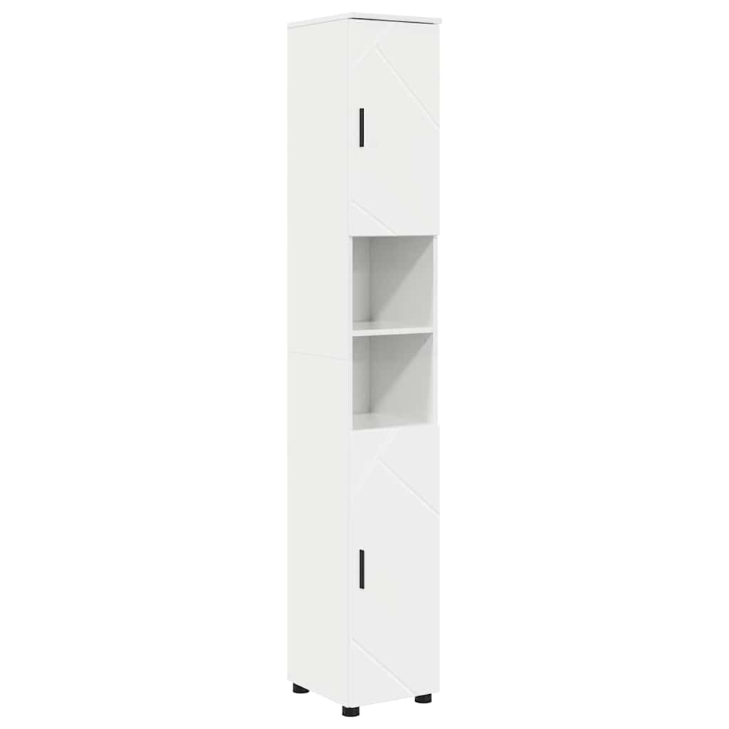 Badezimmermöbel Set 4 pcs Hochglanz-Weiß 61 x 35 x 64 cm