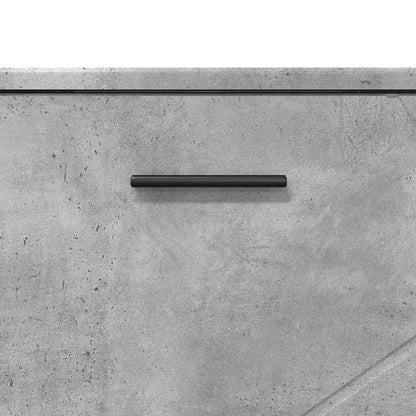 Badezimmermöbel Set mit Regal 3 pcs Betongrau 76,5 x 35 x 64 cm