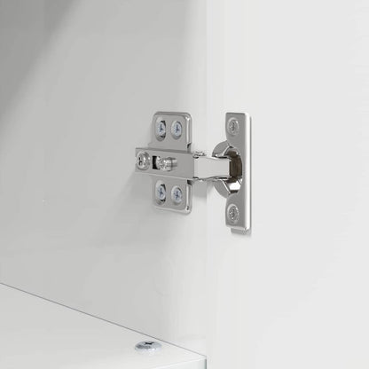 Badezimmermöbel Set 3 pcs Hochglanz-Weiß 76,5 x 35 x 64 cm