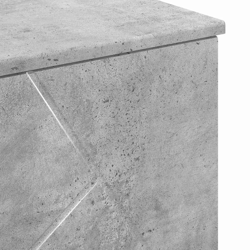 Badezimmermöbel Set mit Regal 3 pcs Betongrau 76,5 x 35 x 64 cm