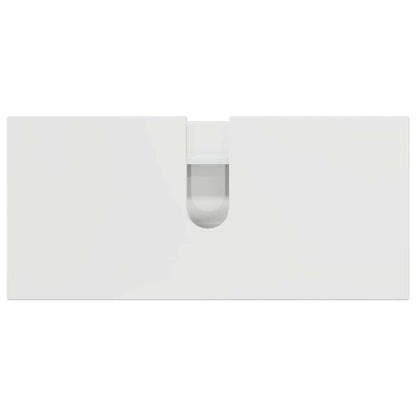 Badezimmermöbel Set 3 pcs Hochglanz-Weiß 76,5 x 35 x 64 cm