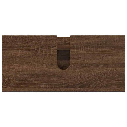 Badezimmermöbel Set 3 pcs Braun Eichen-Optik 76,5 x 35 x 64 cm