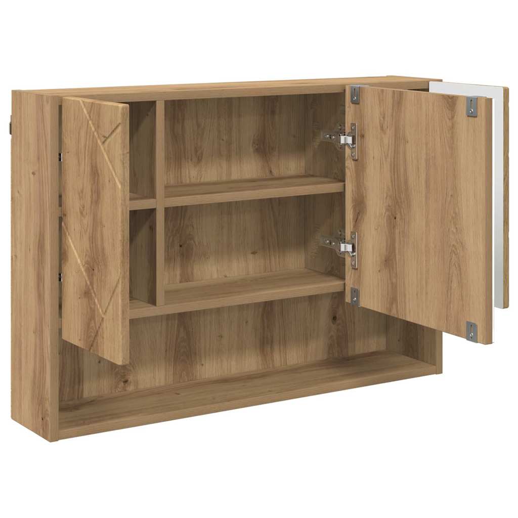 Badezimmermöbel Set 3 pcs Artisan-Eiche 76,5 x 35 x 64 cm