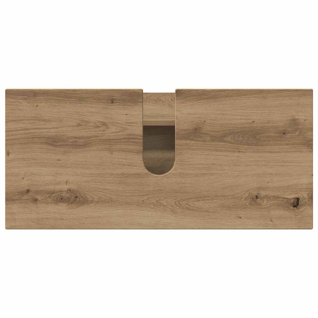 Badezimmermöbel Set 3 pcs Artisan-Eiche 76,5 x 35 x 64 cm