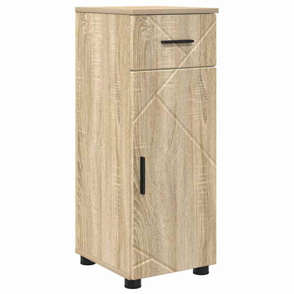 Badezimmermöbel Set mit Tür 4 pcs Sonoma-Eiche 30 x 35 x 192 cm