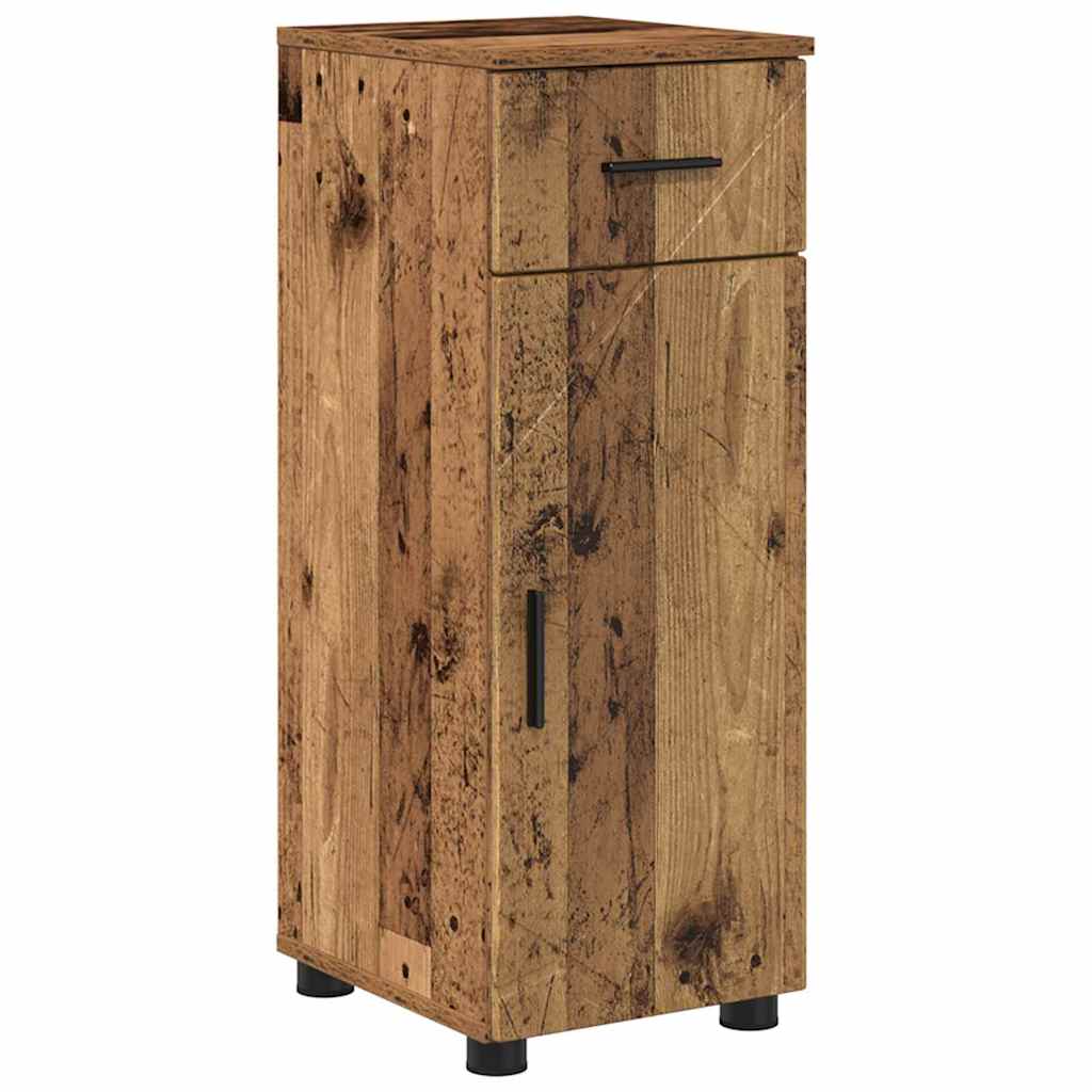 Badezimmermöbel Set mit Regal 4 pcs Altholz 30 x 35 x 192 cm