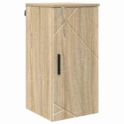 Badezimmermöbel Set mit Tür 5 pcs Sonoma-Eiche 30 x 35 x 192 cm