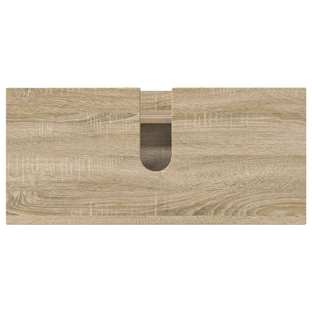 Badezimmermöbel Set mit Tür 5 pcs Sonoma-Eiche 30 x 35 x 192 cm