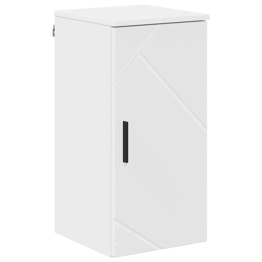 Badezimmermöbel Set 5 pcs Hochglanz-Weiß 30 x 35 x 192 cm