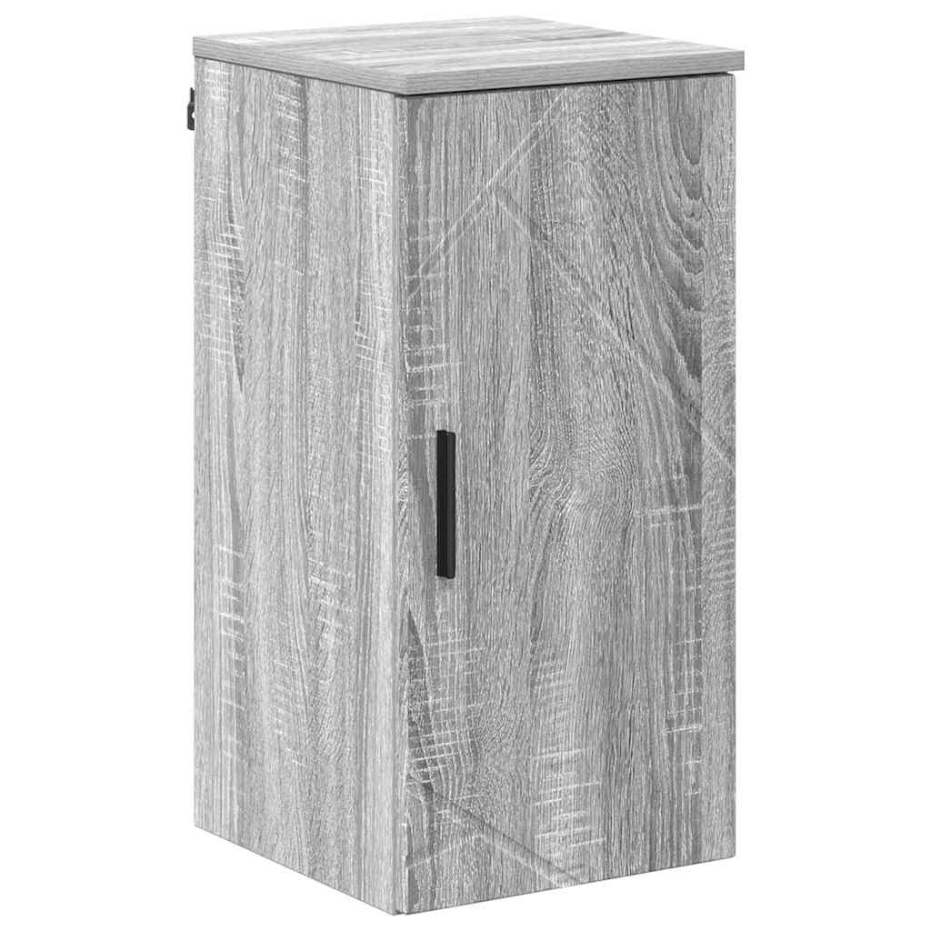 Badezimmermöbel Set mit Tür 5 pcs Grau Sonoma 30 x 35 x 192 cm