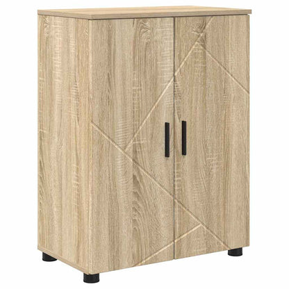 Badezimmermöbel Set mit Tür 4 pcs Sonoma-Eiche 30 x 35 x 192 cm
