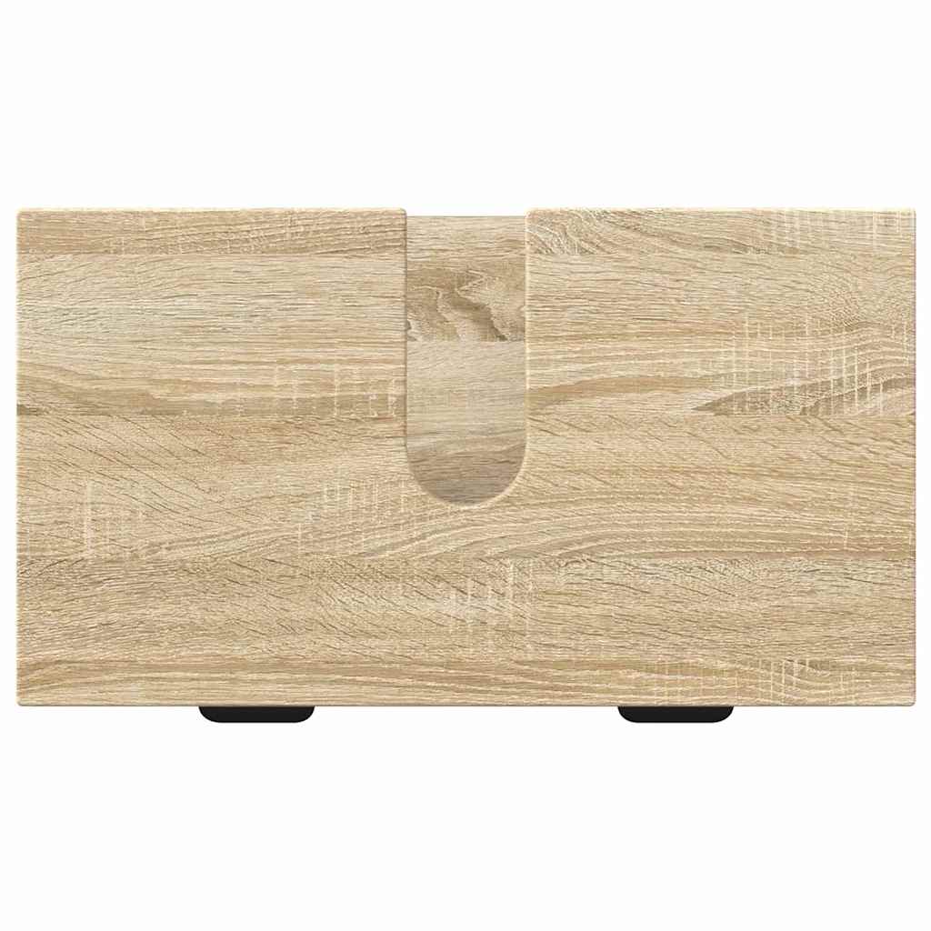 Badezimmermöbel Set Plaid 2 pcs Sonoma-Eiche 39,5 x 36 x 88 cm