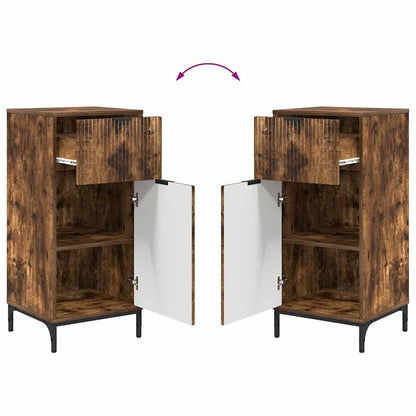 Badezimmermöbel Set Plaid 2 pcs Räuchereiche 39,5 x 36 x 88 cm