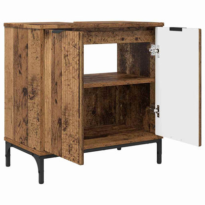Badezimmermöbel Set mit Regal 2 pcs Altholz 39,5 x 36 x 88 cm