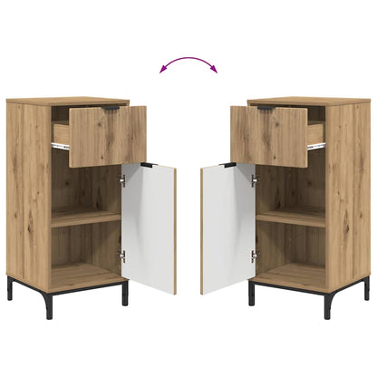 Badezimmermöbel Set Plaid 2 pcs Artisan-Eiche 39,5 x 36 x 88 cm